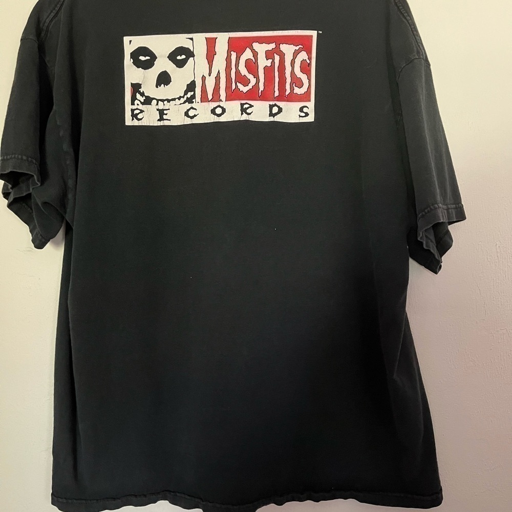 Misfits T Shirt Black Nutley Brass Live Stereo Punk Rock Danzig 2005 Vintage - Picture 3 of 6